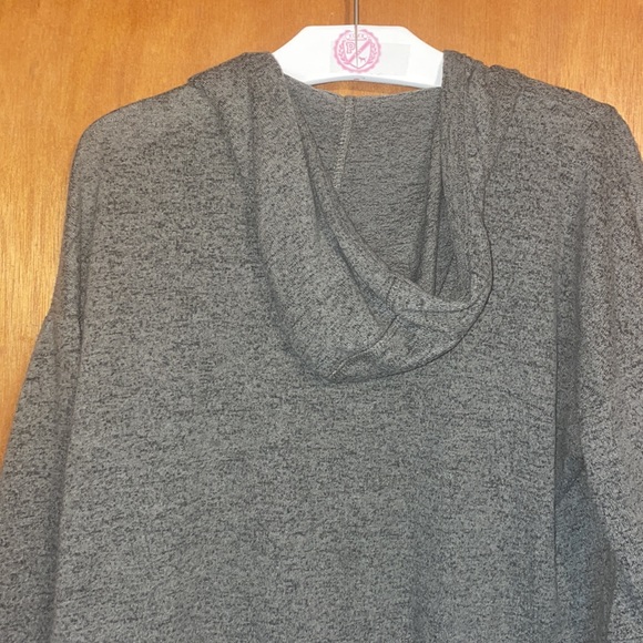 •ALTAR'D STATE•HEATHERED GREEN OPEN FRONT CURVY HEM CARDIGAN SWEATER SIZE MEDIUM - Picture 10 of 10